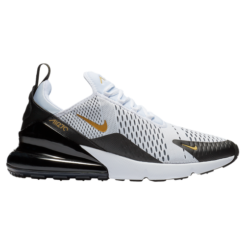 

Nike Air Max 270 - Mens Black/Metallic Gold/White Size 10.0
