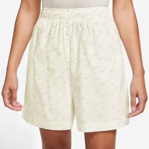 

Nike Womens Nike NSW Everyday MOD HR Woven Shorts - Womens Sail/Sail Size L