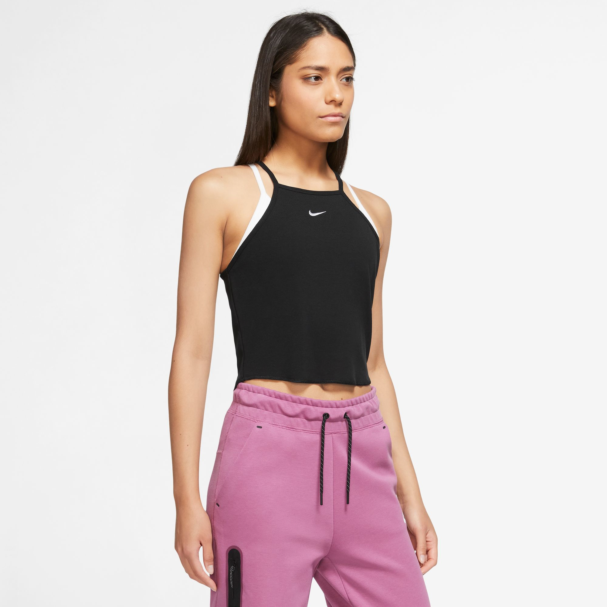 Champion Everyday Black Crop Cami Tank Top