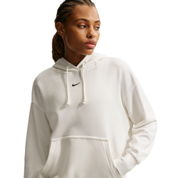 Women's - Nike Phoenix Fleece OS Pullover Hoodie - Sail/Black