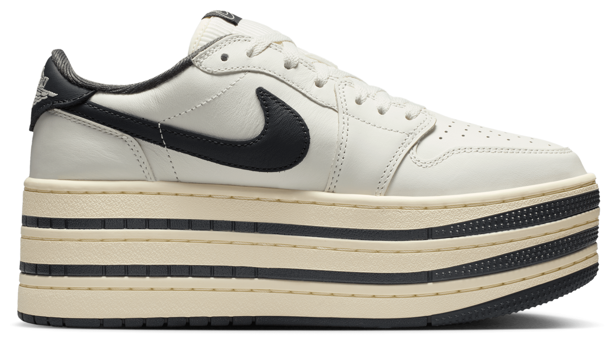 Women's - Jordan Air Jordan 1 Triple Stack - Sail/Coconut Milk Anthracite