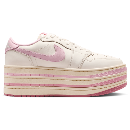 WOMENS - Jordan Air Jordan 1 Triple Stack - Muslin/Pale Ivory Iced Carmine