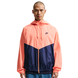 Men's - Nike NSW Windrunner Jacket - Orange Frost/Midnight Navy/Midnight Navy