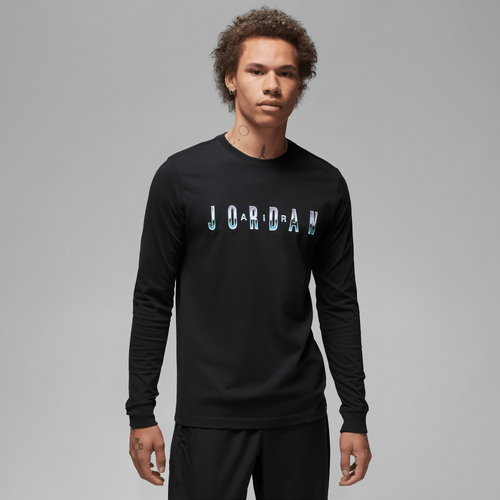 

Jordan Mens Jordan Long Sleeve Crew - Mens Black Size XL