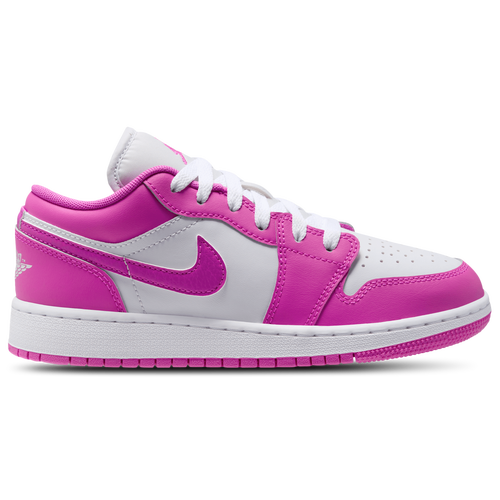 

Jordan Girls Jordan Air Jordan 1 Low Fund - Girls' Grade School Basketball Shoes White/Pink/Grey Size 5.5