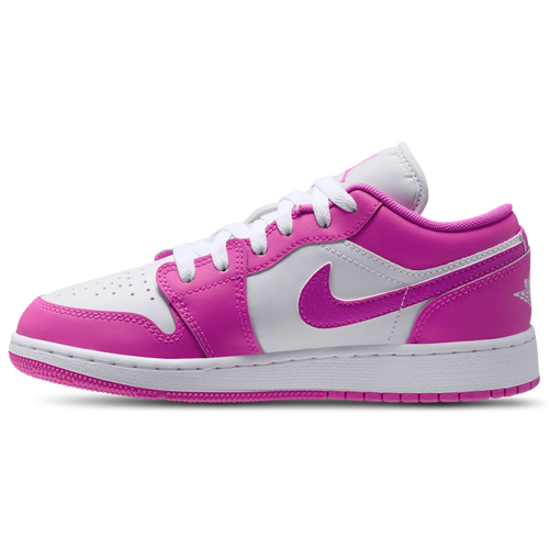 Kids Air Jordan 1 Low Fire Pink Iris Whisper White 6.5