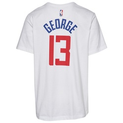 Men's - Nike Clippers Name & Number T-Shirt - White/Blue