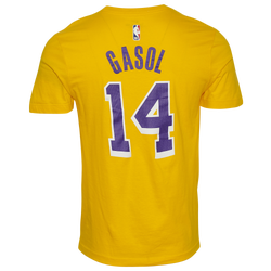 Men's - Nike NBA Name & Number T-Shirt - Yellow/Purple