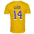 Nike NBA Name & Number T-Shirt - Men's Yellow/Purple
