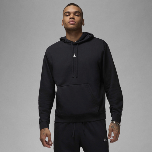 MENS - Jordan Dri-FIT Sport Crossover Fleece Pullover - Black/White