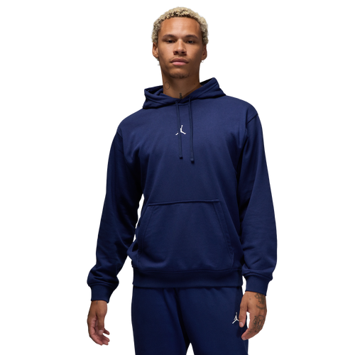 MENS - Jordan Drifit Sport Crossover Fleece Pull Over - Midnight Navy/White