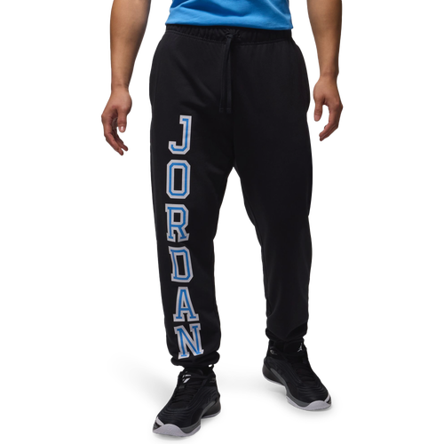 

Jordan Mens Jordan Dri-FIT Sport Fleece GFX Pants - Mens Black/Legend Blue Size L