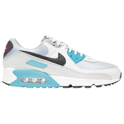 Men's - Nike Air Max 90 - White/Iron Grey/Chlorine Blue
