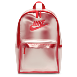 Boys' Grade School - Nike Heritage Crystal Backpack - University Red/Clear/University Red
