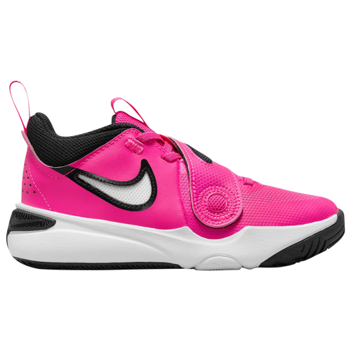 

Nike Girls Nike Team Hustle D 11 - Girls' Preschool Basketball Shoes White/Black/Fierce Pink Size 3.0