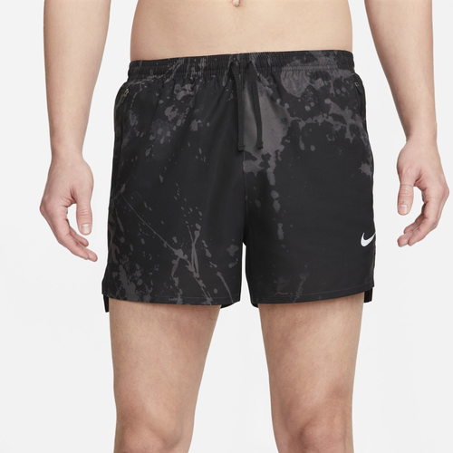 

Nike Mens Nike Dri-FIT Division Run Stride Shorts - Mens Black/Relective Silver Size M