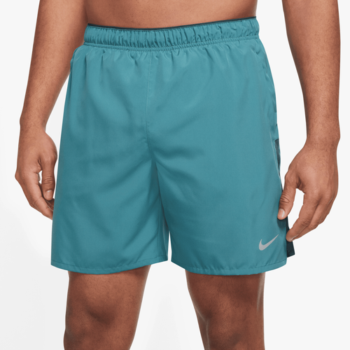 

Nike Mens Nike Dri-FIT Challenger BF Shorts - Mens Reflective Silver/Faded Spruce/Mineral Teal Size XL