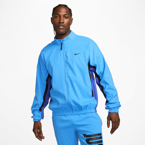 Shop Nike Mens  Dna Woven Jacket In Blue/black