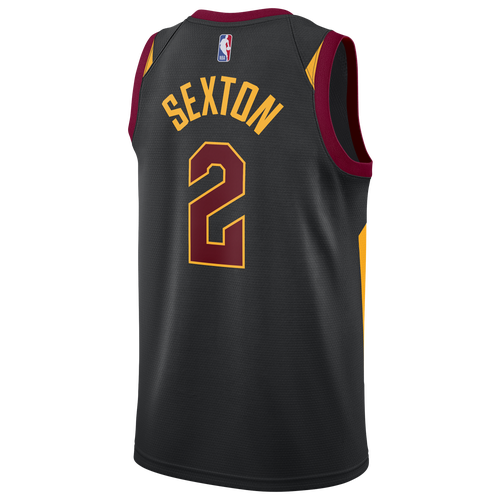 

Jordan Mens Collin Sexton Jordan Cavaliers Name & Number Statement Jersey - Mens Black/Red/Gold Size S
