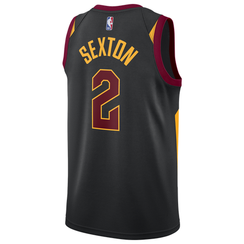 

Jordan Mens Collin Sexton Jordan Cavaliers Name & Number Statement Jersey - Mens Black/Red/Gold Size L