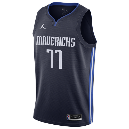 

Jordan Mens Luka Doncic Jordan Mavericks Statement Swingman Jersey - Mens College Navy/White Size L