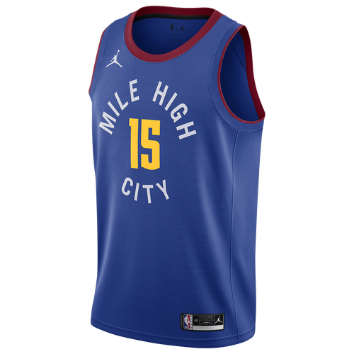 

Jordan Mens Nikola Jokic Jordan Nuggets Statement Swingman Jersey - Mens Rush Blue/Team Crimson Size S