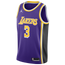 Jordan Lakers Statement Swingman Jersey - Men's Field Purple/Yellow/Black