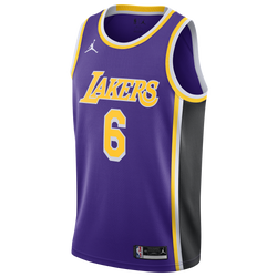 Men's - Jordan Lakers Statement Swingman Jersey - Purple/Black
