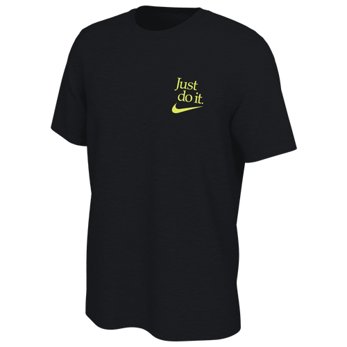 

Nike Mens Nike NSW Win Quietly T-Shirt - Mens Black/Yellow Size XS