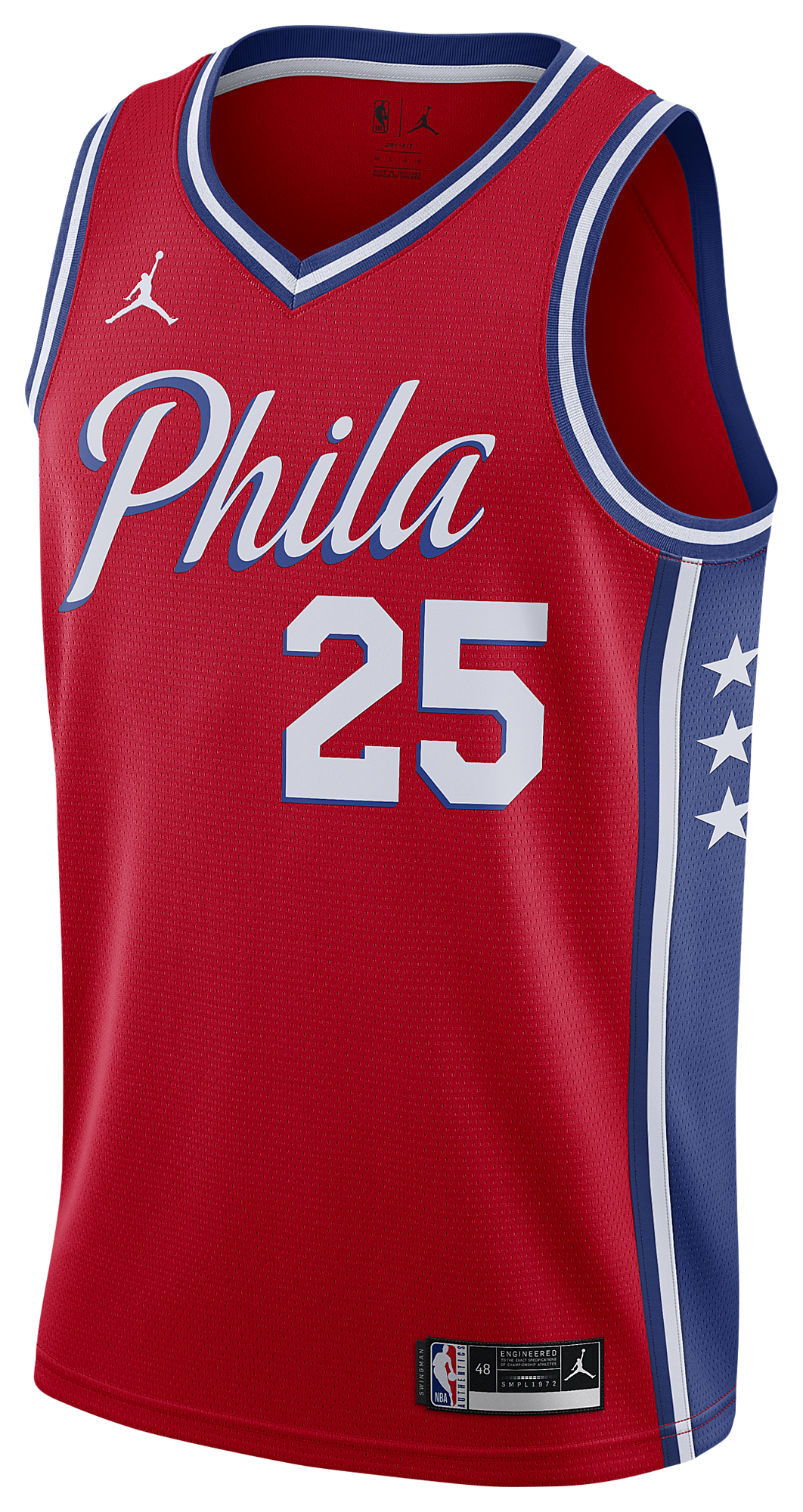 red white and blue jordan jersey
