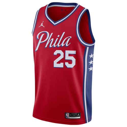 

Jordan Mens Ben Simmons Jordan 76ers Statement Swingman Jersey - Mens Univeristy Red/White/Blue Size M