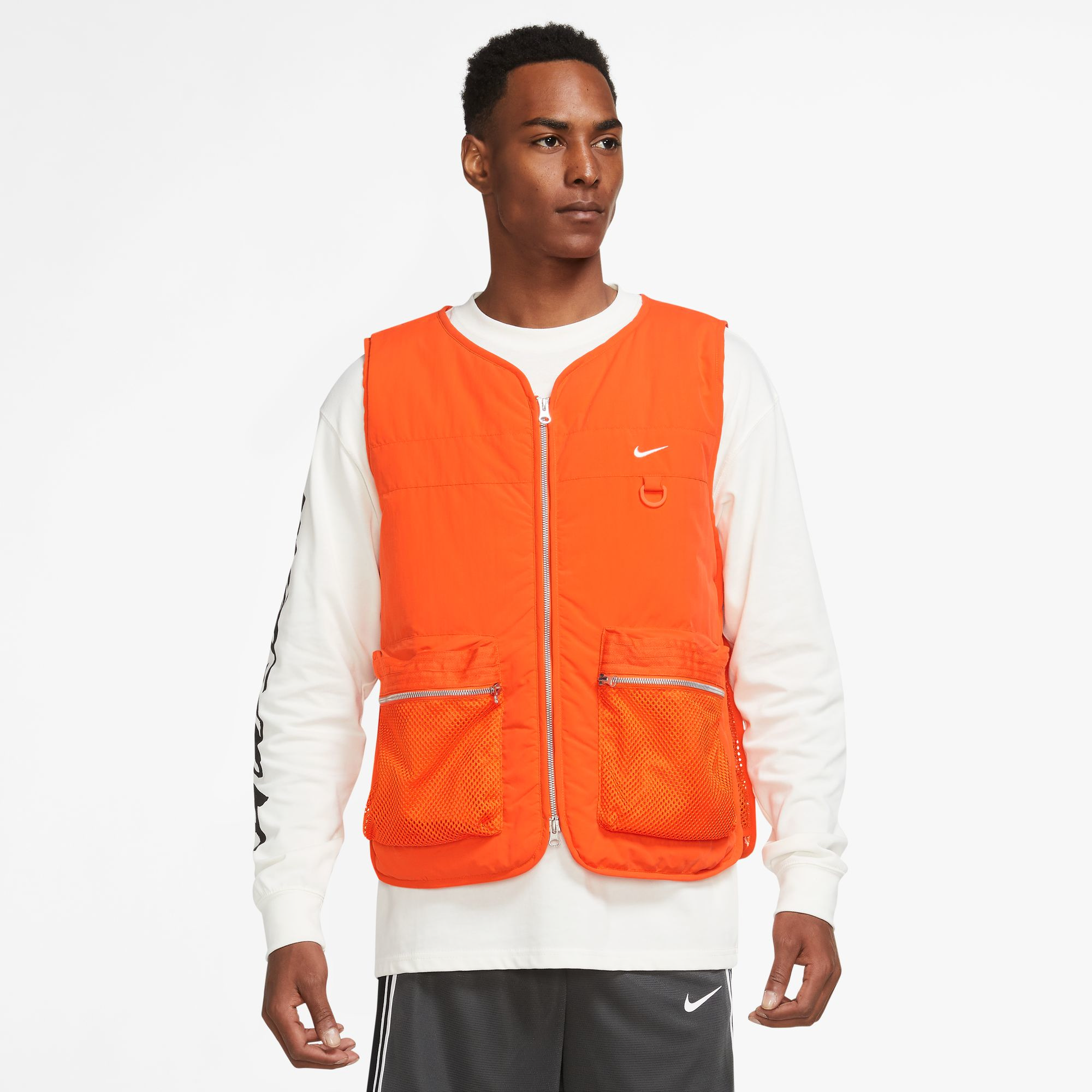 White shop nike vest