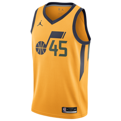 Men's - Jordan Jazz Statement Swingman Jersey - Sundial/Navy/Green
