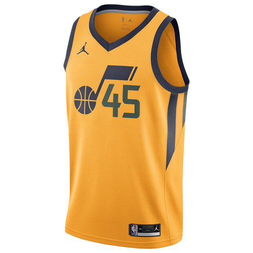 

Jordan Mens Donovan Mitchell Jordan Jazz Statement Swingman Jersey - Mens Sundial/Navy/Green Size M