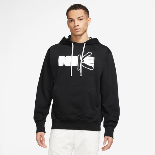 

Nike Mens Nike Standard Issue Hoodie - Mens Black/White Size S
