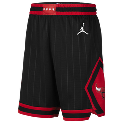 Men's - Jordan NBA Statement Swingman Shorts - Black/University Red