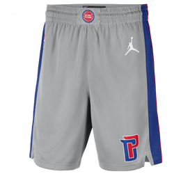 Men's - Jordan Pistons Statement Shorts - Silver/Red/Blue