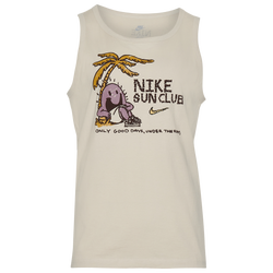 Men's - Nike Club Sun Tank - Beige/Tan/White