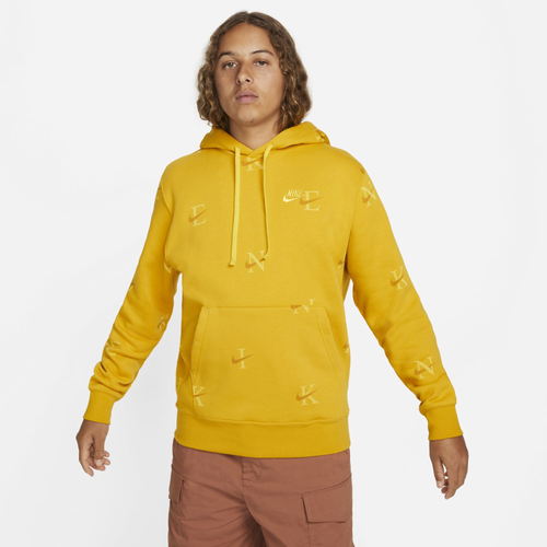 

Nike Mens Nike NSW Club BB Pullover Hoodie - Mens Dark Sulfer/Goldtone Size S