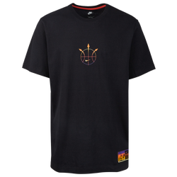 Men's - Nike Summer Hoop T-Shirt - Black/Orange