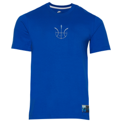 Men's - Nike Summer Hoop T-Shirt - Blue/Blue