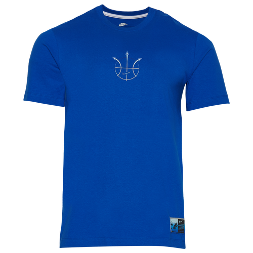 

Nike Mens Nike Summer Hoop T-Shirt - Mens Blue/Blue Size S