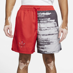 Men's - Nike Woven Flow Summer Hoop Shorts - Red/Black