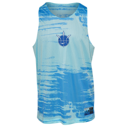 Men's - Nike Mesh Summer Hoop Jersey - Blue/Blue