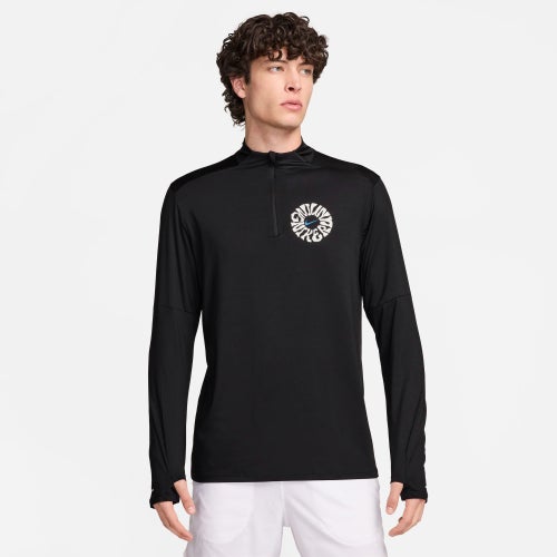 MENS - Nike Dri-FIT Element Run Energy Half-Zip - Black/Blue