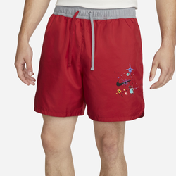 Men's - Nike Woven Flow LT Shorts - Red/Grey