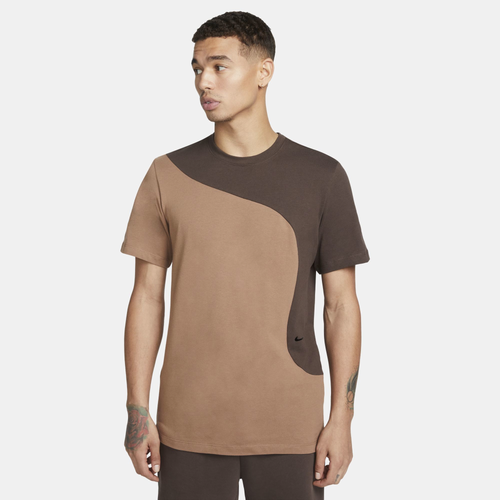 

Nike Mens Nike CLR Clash T-Shirt - Mens Brown/Brown Size L