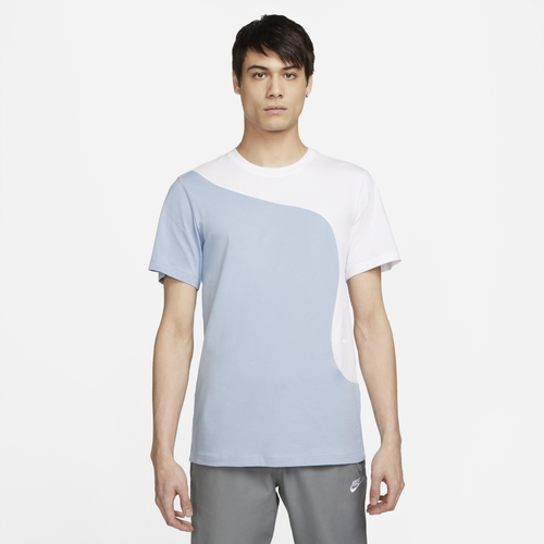 

Nike Mens Nike CLR Clash T-Shirt - Mens Blue/White Size L