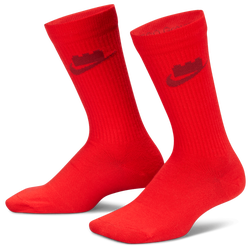 Boys' Grade School - Nike ED Essential Crew Socks 3 Pack - Multi/Red