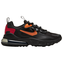 Boys' Grade School - Nike Air Max 270 React - Black/Black/Light Smoke Grey